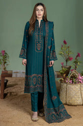 Mohagni - Winter 3PC Dhanak Embroidered Suit - kp 629